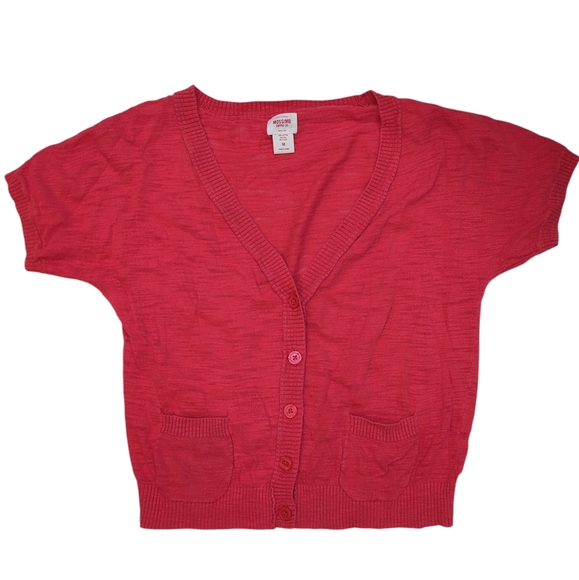 100% Cotton Mossimo Supply Co. Cardigan Sweater, Slub Knit, Med, Lightweight - Picture 7 of 8